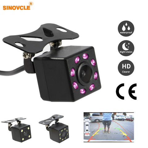 SINOVCLE Reverse Camera Rearview Car Infrared Night Vision 4/8/12 LED Waterproof Parking Assistance Back HD Image Sensor Camera ► Photo 1/6