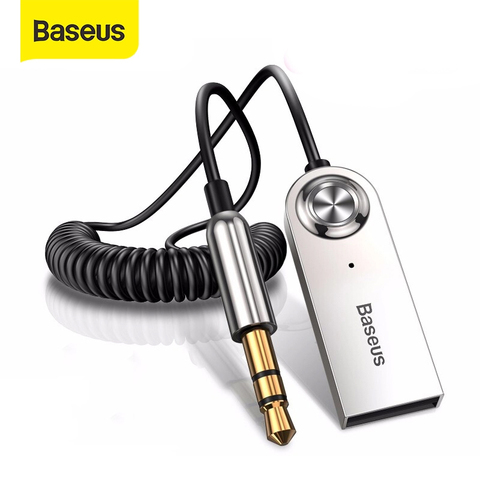 Baseus BA01 USB Bluetooth Receiver Bluetooth Transmitter 5.0 Car AUX 3.5mm Bluetooth Adapter Audio Cable For Speakerx Headphones ► Photo 1/1