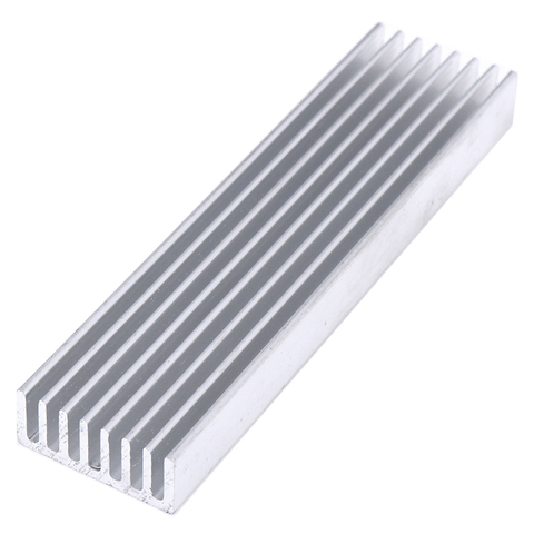 Aluminum High Power Heatsink Electronics Radiator 100*25*10mm ► Photo 1/6