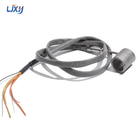 LJXH 15mm Inner Diameter Electric Hot Runner Spiral Coil Nozzle Band Heaters with K Thermocouple 3x3mm Cross-section ► Photo 1/5