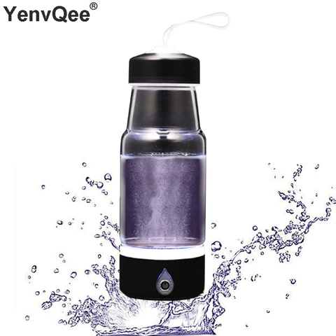 420ML Portable Rich Hydrogen Generator Cup Water Filter Ionizer Pure H2 Hydrogen alkaline Bottle Electrolysis Drink Hydrogen ► Photo 1/6