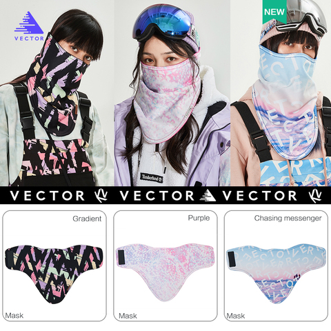 Unisex VECTOR 2022 Winter Warm Ski Cycling Mask Snowboard Outdoor Sports Full Face Cartoon Triangular Scarf Windproof Skiing ► Photo 1/5