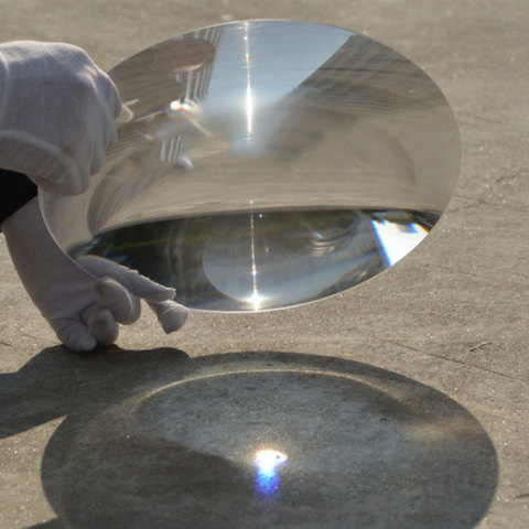 350mm Large Optical PMMA Fresnel Lens Focal Length 185mm 900mm Solar Concentrator Large Plastic Magnifying Glass 1PC ► Photo 1/6