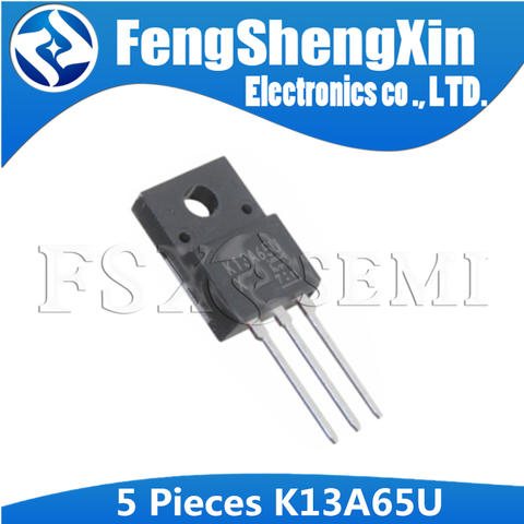 5pcs K13A65U TO-220F TK13A65U TO220F TK13A65 K13A65 TO-220 13A 650V   Switching Regulator Applications ► Photo 1/1