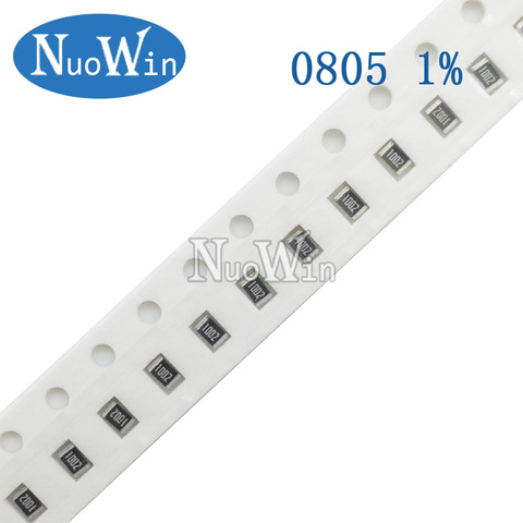 100pcs 1% 0805 SMD resistor 0R ~ 10M 1/8W 0 0.1 1 10 100 150 220 330 ohm 1K 2.2K 4.7K 10K 100K 1R 10R 100R 150R 220R 330R 1M 10M ► Photo 1/1