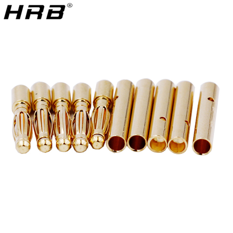 10PCS Amass Banana Plug 2.0mm 3.0mm 3.5mm 4.0mm Bullet Female Male Connector 5.0mm 5.5mm 6mm 6.5mm Brass Plated Copper RC Parts ► Photo 1/6