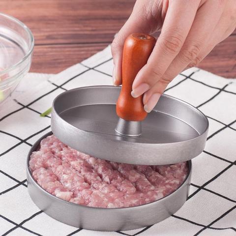 Non Stick Burger Press Hamburger Maker Beef Patty Meat BBQ Grill Burger BBQ Round Shape Hamburger Press Kitchen Tools ► Photo 1/6