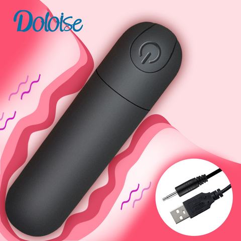 USB Vibrating Mini Bullet 10 Modes Vibrator G-spot Massager Clitoris Stimulator Vibrator Sex Toy for Woman Adult Sex Products ► Photo 1/6