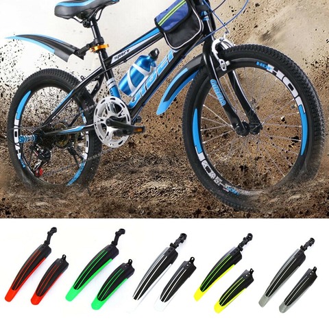 1 Pair Bicycle Front Rear Mud Guards Mountain Bike Tire Wheel Fenders Cycling Acessories 20-26 Universal ► Photo 1/6