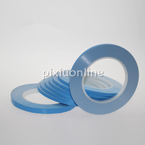 Thermal Dissipation Adhesive Tape Blue LED Double Sided Adhesive Tape for IC Cooling Fin Fixed 25meters long 0.15mm thickness ► Photo 1/4