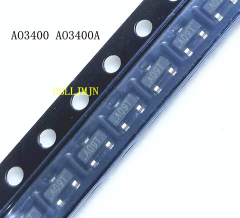 100PCS AO3400 SOT23 AO3400A SOT-23 A09T SOT MOS FET ► Photo 1/2