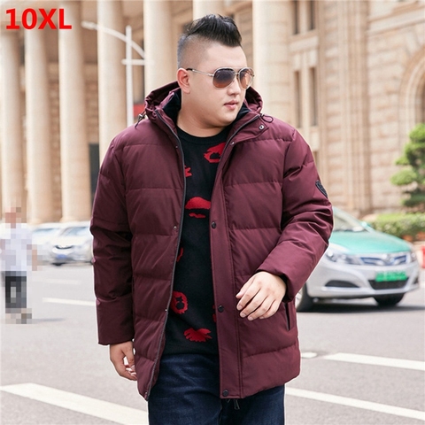 Winter new men's hooded down jacket oversized people Large plus size  men's 8XL jacket warm thick 7xl ► Photo 1/6