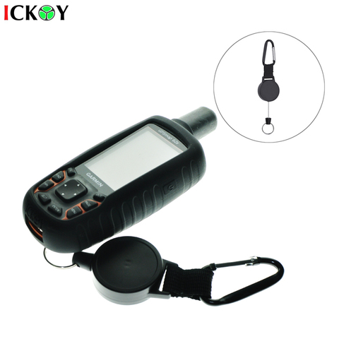 Silicone Protect Case Cover Skin + Retractable Lanyard Stainless Cable Holder for Garmin GPSMap 62 63 64 62s 64s 62st 64st 62sc ► Photo 1/6