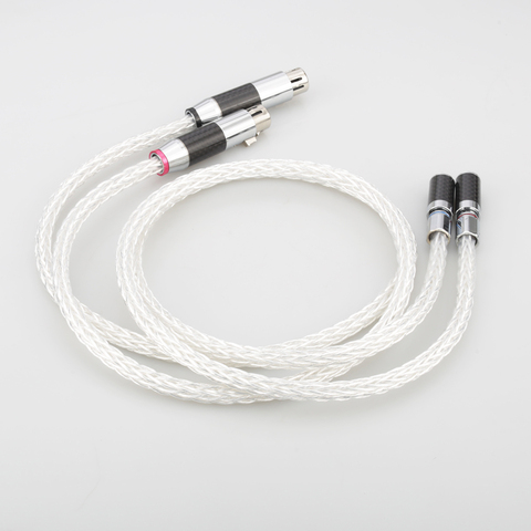 High Quality 8AAG Signature OCC Silver Plated RCA Male To XLR Female Plug Audio Cable XLR (female) To RCA (male) Audio Cable ► Photo 1/1