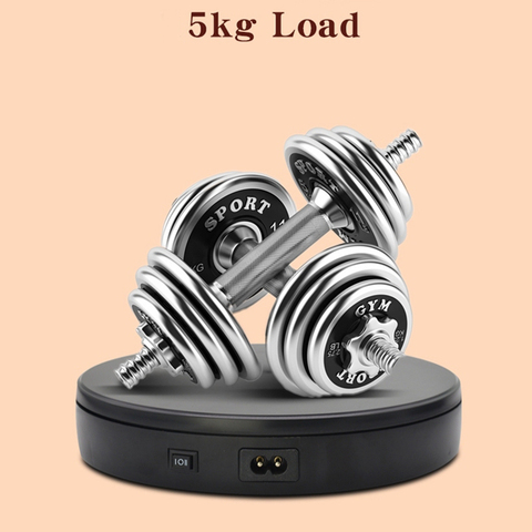 Electric Turntable 360 Rotation 5KG Noiseless Rotating Table Jewelry Watch Multifunctional Display Stands Table 22*22*4cm ► Photo 1/6