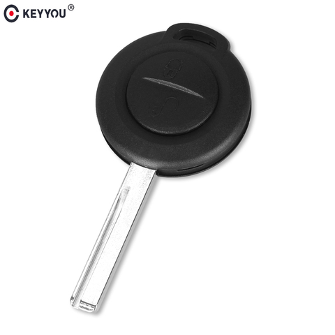 KEYYOU New 2 Button Key Fob Shell For Mitsubishi Colt Warior Carisma Spacestar 2 BTN Remote Key Case Uncut Blade ► Photo 1/4