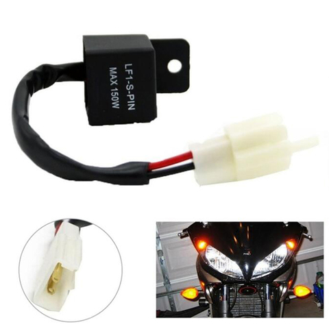 Fashion Motorcycle Motorbike 2 Pin 12V LED Turn Indicator Light Flasher Blinker Relay For /Honda/ /KTM/Suzuki/Kymco ► Photo 1/5