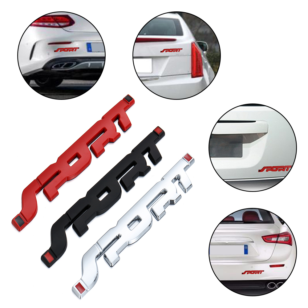 Car Styling 3D Sport Logo Emblem Badge Sticker Decal Accessories for Toyota Highlander Car Stickers and Decals