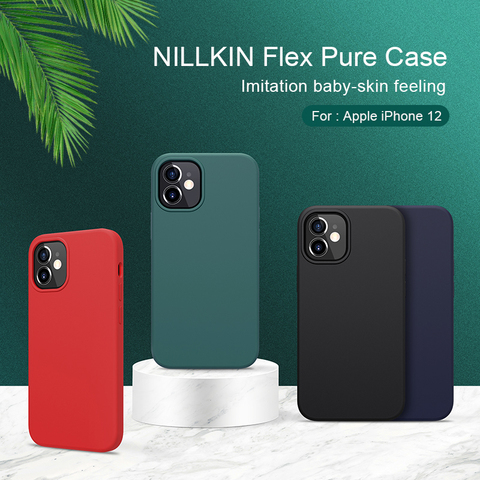For iphone 11 case iphone 12 Funda iphone se 2022 NILLKIN Flex Pure Slim  Soft Liquid Silicone Shockproof Case iphone Xr Xs Max - Price history &  Review