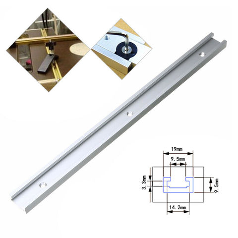 300-1220mm T-track T-slot Miter Track Jig T Screw Fixture Slot 19x9.5mm For Table Saw Router Table Woodworking Tool ► Photo 1/6