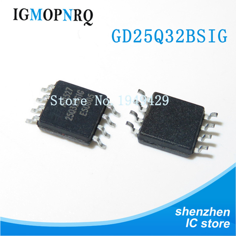 5pcs GD25Q32BSIG SOP-8 GD25Q32 SOP8 25Q32BSIG SOP GD25Q32CSIG 25Q32 25Q32CSIG nuevo original ► Photo 1/2