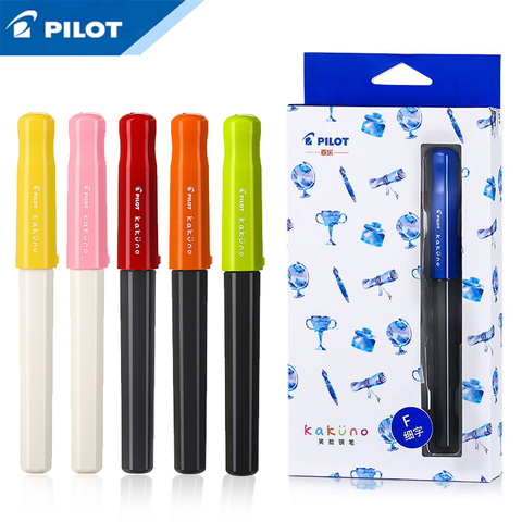 1Pcs PILOT KaKuno smile face pen FKA-1SR resin material grip posture correction replaceable ink bag writing smooth student pen ► Photo 1/6