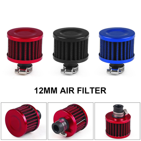 12MM Universal  Air Filter Motorcycle Turbo High Flow Racing Cold Air Intake Filter Mushroom Head Auto Parts TT101988 ► Photo 1/6