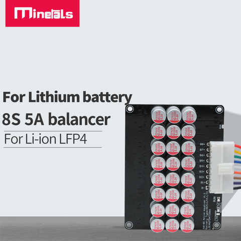 8S 24V lithium battery pack Balance Li-ion Lifepo4 Lithium Battery Active Equalizer Balancer Board Capacitor ► Photo 1/6