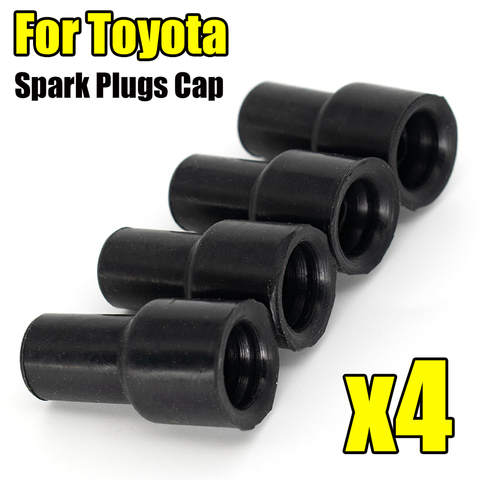 4pcs Car Ignition Coil Cap Spark Plug Caps Tip Cover Rubber 90919-11009 For Toyota Yaris Vios Camry Corolla Prius Sienta ► Photo 1/6