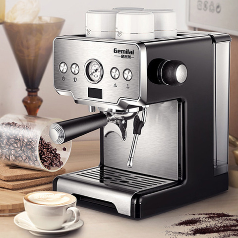 15bar Coffee Maker Espresso maker Semi-Automatic Pump Type Cappuccino Milk Bubble Maker Italian Coffee Machine CRM3605 for home ► Photo 1/6