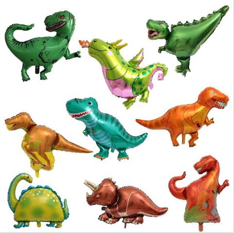 10pcs Mini Dinosaur Foil balloon Boys Animal Balloons Childrens Dinosaur Birthday Party Jurassic Decorations Balloon ► Photo 1/1