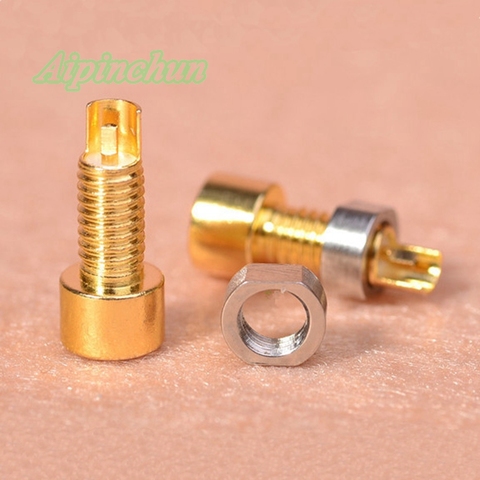 2pcs DIY MMCX Headphone Female Jack Connector Socket Mount Solder Pins Gold-Plated ► Photo 1/6