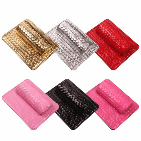 Professional Hand Cushion Holder Soft PU Leather Sponge Arm Rest Nail Pillow Manicure Art Beauty Nail Mat Pad ► Photo 1/6