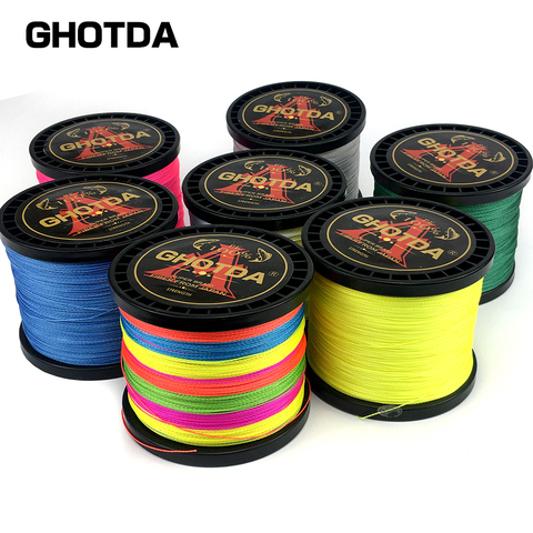 GHOTDA 8 Strands 1000M 500M 300M PE Braided Fishing Line tresse peche Saltwater Fishing Weave Superior Extreme Super Strong ► Photo 1/6