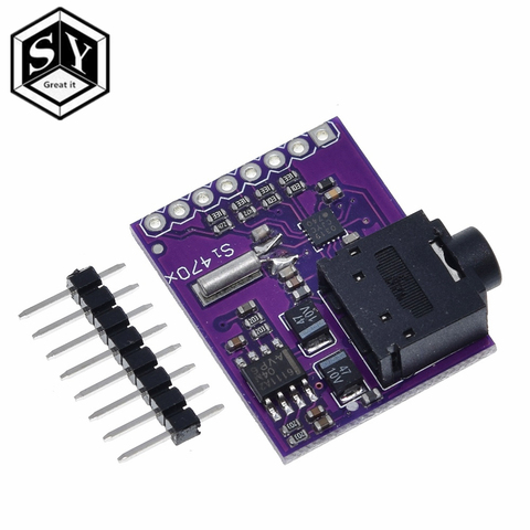 Si4703 RDS FM Radio Tuner Evaluation Breakout Module For Arduino AVR PIC ARM Radio Data Service Filtering Carrier Module ► Photo 1/6