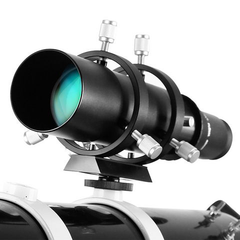 Angeleyes 50mm/60mm Guide Scope Fully Coated Guidescope Finder Eyepiece with Bracket 1.25
