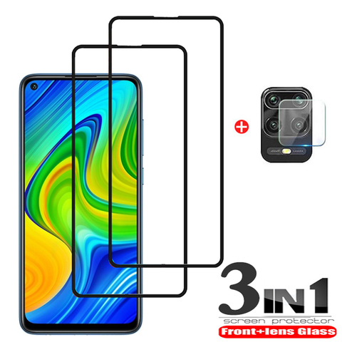 3-in-1 camera glass for red mi note 9 pro xiaomi 9 s tempered glass film redminote 9pro max xaomi note 9s screen protector note9 ► Photo 1/6