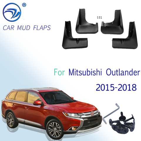 For Mitsubishi Outlander 2015 2016 2017 2022 Front Rear Car Mud Flaps Mudflaps Splash Guards Mud Flap Mudguards Fender ► Photo 1/6