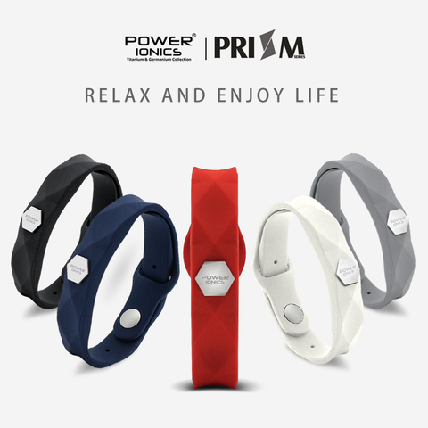 【FDA Registration】Power Ionics Prism Waterproof Men Women Ions Germanium Fashion Sports Health Bracelet Wristband Gifts Hard Box ► Photo 1/6