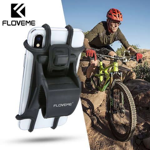 FLOVEME Bicycle Phone Holder Motorcycle Bike Phone Holder Handlebar Cell Phone Stand Mount Bracket For iPhone X Xiaomi Universal ► Photo 1/6