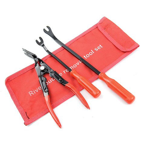 Remover Removal Puller Pry Tool Car Door Panel Trim Upholstery Retaining Tweezer Clip Plier Tool Hand Tool Set ► Photo 1/3