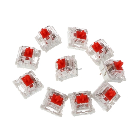 10Pcs 3 Pin Mechanical Keyboard Switch Red Replacement For Gateron Cherry MX ► Photo 1/6