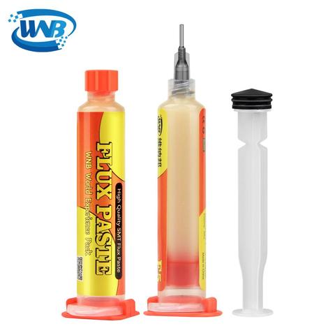 WNB 10cc Lead-Free Solder Flux + Needles No-Clean Welding Paste Advanced Soldering Flexible Rosin Oil For BGA SMD PGA PCB Repair ► Photo 1/6