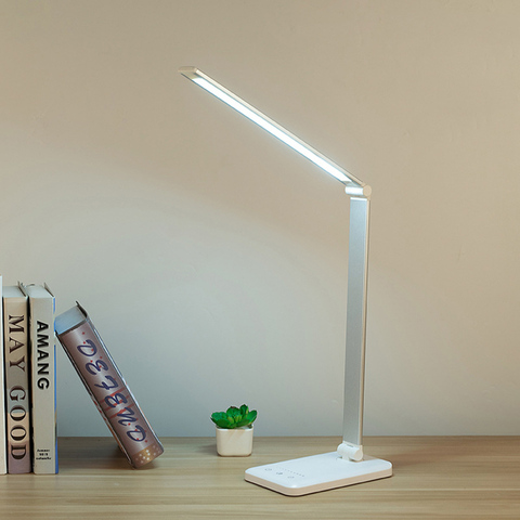 Rechargeable LED Desk Lamp Stepless Dimmable Eye-protect Reading Lamp Built In Battery 3 Modes Lighting 52PCS LED Table Lamp ► Photo 1/6