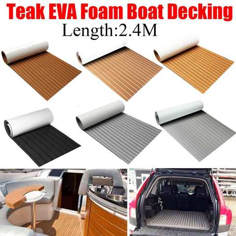 8 Styles Self-Adhesive EVA Foam Boat Foam Teak Decking Marine Boat Flooring Faux Boat Teak Decking Sheet Accessories Marine ► Photo 1/6