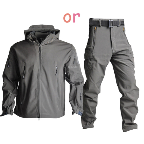 Military Tactical Jacket Waterproof Outerwear Pants Windproof