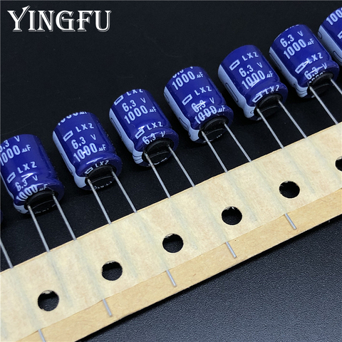 5Pcs/50Pcs 1000uF 6.3V Japan NCC LXZ Series 10x12.5mm Ultra Low Impedance Long Life 6.3V1000uF Aluminum Electrolytic Capacitor ► Photo 1/2