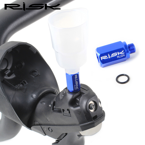 RISK RL224 MTB Convert To Road Hydraulic Disc Brake Bicycle Bike Bleed Funnel Adapter and O Ring Converter ► Photo 1/6