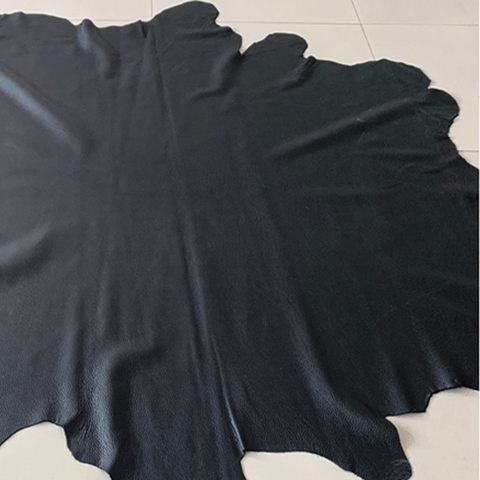 black real grain Cowhide leather quality A grade genuine leather soft Cow Calf skin leather whole spelt for gloves clothing ► Photo 1/6