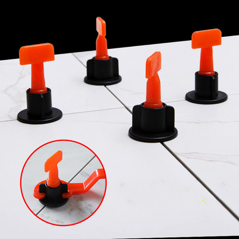 10pcs Reuseable Tile Leveling System Clips Adjustable Locator Spacers Flooring Wall Tiles Ceramic Level Wedges Construction Tool ► Photo 1/6